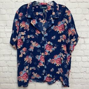 SOLD. ModCloth Call It a Classic Silk Camp Collar Shirt